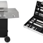 Cuisinart 5-Burner 50,000 BTU Gas Grill & 20-Piece BBQ Tool Aluminum Carrying Case Deluxe Grill Set  Patio, Lawn & Garden