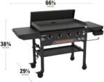 Blackstone Original 36 Inch Omnivore Griddle 2212 with Hard Cover and Side Shelves, Outdoor Flat Top Grill with Blackstone Accessories, Blackstone Griddle Seasoning, and Blackstone Griddle Gloves  Patio, Lawn & Garden - Image 3
