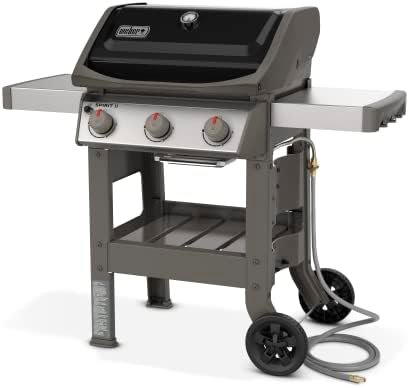 Weber Spirit II E-310 3-Burner Natural Gas Grill, Black