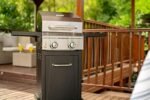 Megamaster 2-Burner Propane Barbecue Gas Grill with Foldable Side Tables, Perfect for Camping, Outdoor Cooking, Patio, Garden Barbecue Grill, 28000 BTUs, Silver and Black, 720-0864MA - Image 4
