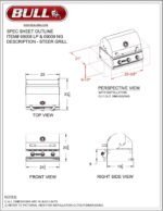 Bull Outdoor Products BBQ 47628 Angus 75,000 BTU Grill Head, LP, 304 Stainless Steel, 4 Burners, 810 sq. Inches, Twin Lights, Rotisserie Kit - Image 25